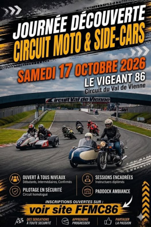 Journée Découverte circuit moto et side-cars